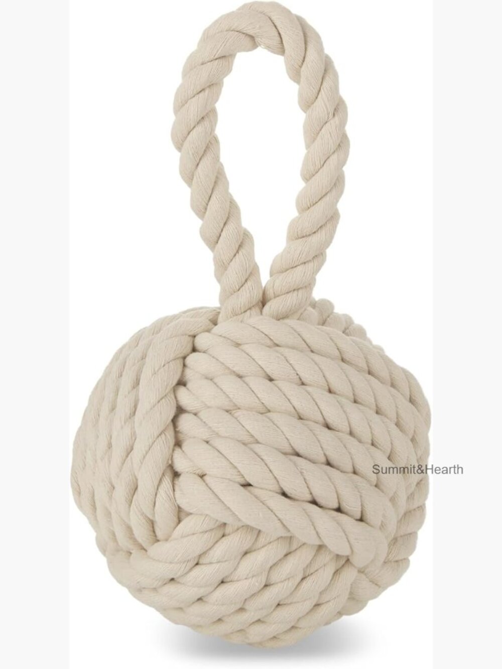5.9 Inch Rope Decorative Door Stop Weighted Nautical Wedge Bookend